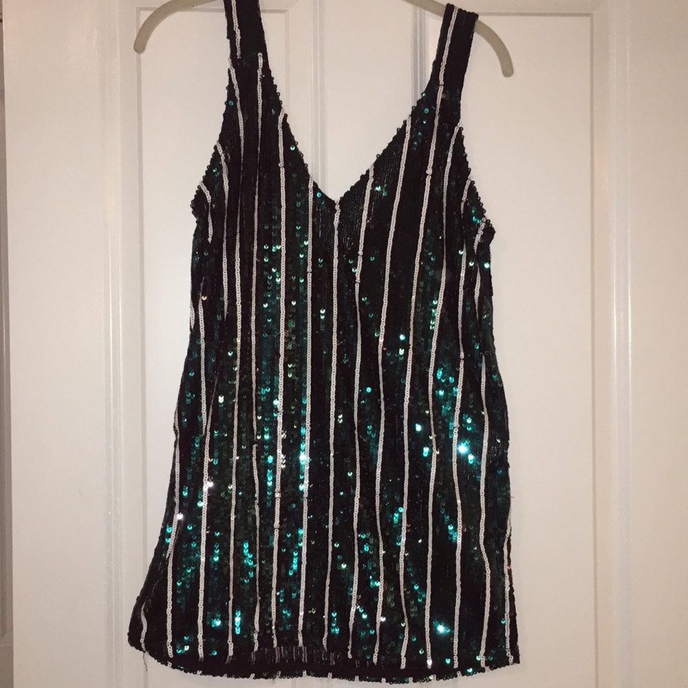 Sequin Striped Tank